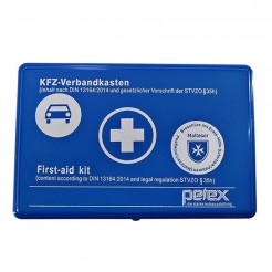 Синя аптечка Petex със съдържание според DIN 13164