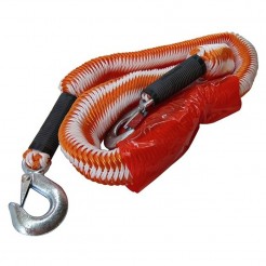 Оранжево въже за теглене Petex с карабинерни куки до 2000кг.