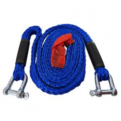 Синьо въже за теглене Petex с карабинерни куки до 3000кг.