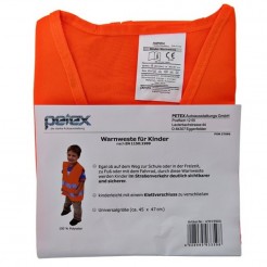 Оранжева обезопасителна жилетка Petex за дете