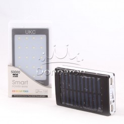 Външно зарядно за телефон Smart Power Bank, 50 000mAh, със Соларна батерия и LED лампа