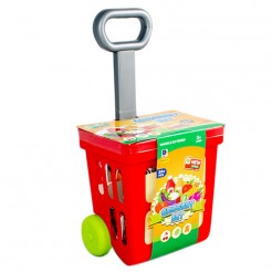 Мини детска кошница за пазаруване на колела 