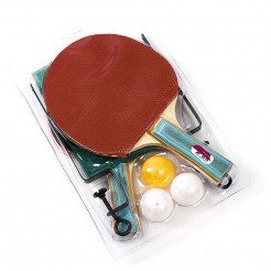 Комплект за тенис на маса с хилки, топчета и мрежа от Happytoys