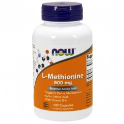 NOW L-Methionine 500mg, 100 caps