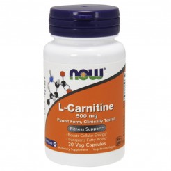 NOW L-Carnitine 500mg, 30 vcaps