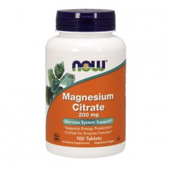 NOW Magnesium Citrate 200mg, 100 tabs