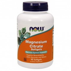 NOW Magnesium Citrate 134mg, 90 softgels