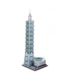 3D пъзел Небостъргачът Тайпе/ Taipei 101 - 49 части