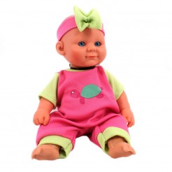 Мини кукла Бебе с розово боди с принт Костенурка