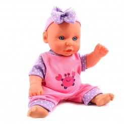 Мини кукла Бебе с розово боди с принт Раче 