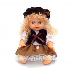 Моята любима музикална кукла от Happytoys с Кафява шапка