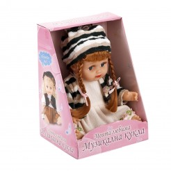 Моята любима музикална кукла от Happytoys с Елече и шапка райе