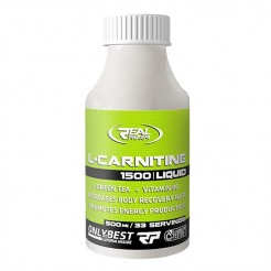 Real Pharm L-Carnitine 1500 Liquid + Green Tea 500ml, 33 Serv