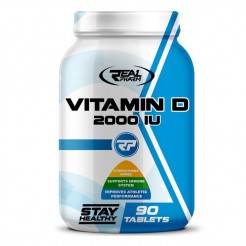 Real Pharm Vitamin D 2000 IU / Витамин D + Витамин К, 450mg,  90 Tabs, 90 Serv