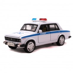 Музикална полицейска кола Лада 2106 със светлини 