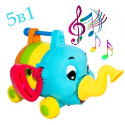 Бебешко музикално слонче 5в1 
