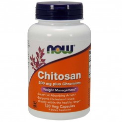 NOW Chitosan 500mg, 120 caps