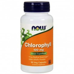NOW Chlorophyll 100 МГ, 90 Капсули