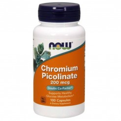 NOW Chromium Picolinate 200mcg, 100 caps