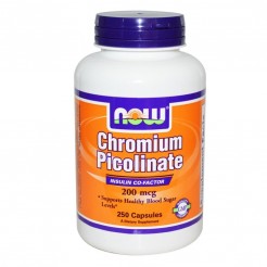 NOW Chromium Picolinate 200mcg, 250 caps