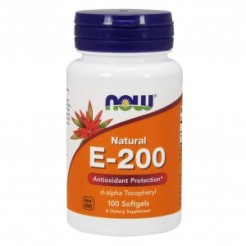 NOW Витамин E-200 IU MT 100 Дражета