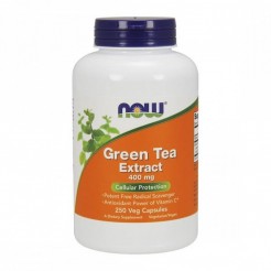 NOW Green Tea Extract 60% 400mg, 250 vcaps