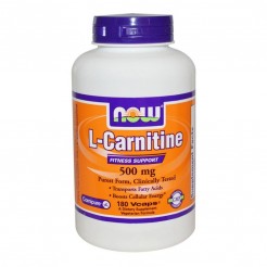 NOW L-Carnitine 500mg, 180 vcaps