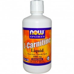 NOW L-Carnitine Liquid 1000mg, 946ml, 63 servs