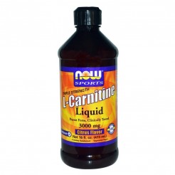 NOW L-Carnitine Liquid 3000mg, 465ml, 32 servs