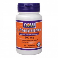 NOW L-Phenylalanine 500mg, 60 vcaps