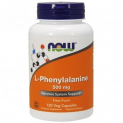 NOW L-Phenylalanine 500mg, 120 vcaps