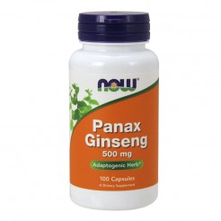 NOW Panax Ginseng (Жен-Шен) 500 МГ, 100 Капсули