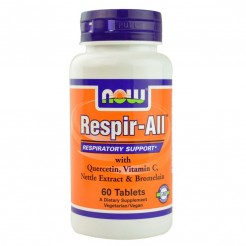 NOW Respir-All Allergy, 60 Таблетки