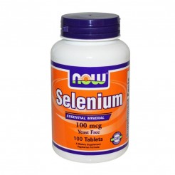 NOW Selenium 100 МКГ, 100 Таблетки