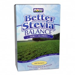 NOW Stevia Balance (With Chromium & Inulin), 100 Пакета