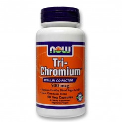 NOW Tri-Chromium™ 500 мкг with Cinnamon, 90 Капсули