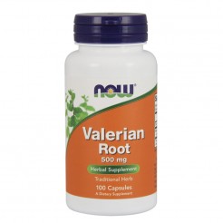 NOW Valerian Root 500 МГ, 100 Капсули