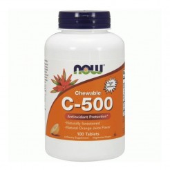 NOW Витамин C-500, 100 Таблетки