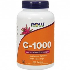 NOW Витамин C-1000 - Постепенно освобождаване, 250 таблетки
