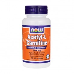 NOW Acetyl L-Carnitine 500mg, 50 caps