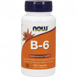 NOW Витамин B-6 (Pyridoxine) 50 МГ, 100 Таблетки