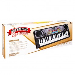 Детски синтезатор с микрофон, 37 клавиша, 8 тона, 6 демо песни