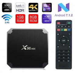 Мултимедия плеър Smart TV Box X96 Mini Android 7.1 4K UltraHD 2.4GHz HDR WIFI