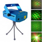 Дискотечен лазер със светлинни ефекти, реагиращи на баса