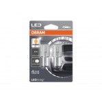 Комплект 2 броя LED лампи Osram тип P21/5W жълти, 12V, 2/0.4W, BAY15d