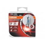 Комплект 2 броя халогенни крушки Osram H4 Night Breaker Unlimited 12V, 60/55W, P43t
