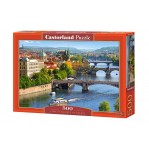 Пъзел Castorland от 500 части - Мостовете над Вълтава в Прага