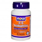 NOW Acidophilus 4X6, 60 caps