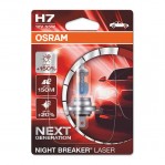 Халогенна крушка OSRAM H7 Night breaker laser +150% 12V, 55W, PX26D, 1500LM, 1бр на блистер