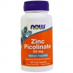 NOW Zinc Picolinate 50 МГ, 120 Капсули